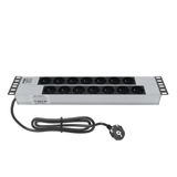 AMP CONNECT 19"2U 14'lü Fransız UPS Direkt Bağlantılı Kabinet Grup Prizi (PDU)-16A