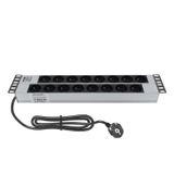 AMP CONNECT 19"2U 16'lı Fransız UPS Direkt Bağlantılı Kabinet Grup Prizi (PDU)-16A