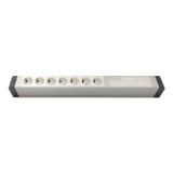 AMP CONNECT Alüminyum Profil Yatay Donatılmış Brotik 7'lİ Blok Priz + 7 CAT3 Telefon veya CAT5 – CAT6 Data Prizi