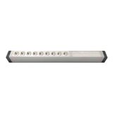 AMP CONNECT Alüminyum Profil Yatay Donatılmış Brotik 9'lİ Blok Priz + 9 CAT3 Telefon veya CAT5 – CAT6 Data Prizi