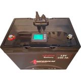 AMPERIUM12.8V 100AH Lifepo4 Akü-20 Yıl Ömür - Gelişmiş wattmetre ve USB