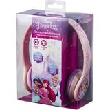 Amplify DY-10902-PRV Kablolu Kulaklık Disney Prensesler Lisanslı Jasmine Ariel Cinderella Sindirella Külkedisi Küçük Denizkızı Açık Pembe Çocuk Kulaklığı