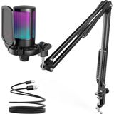 Ampligame A6T Youtuber-Gamer-Tiktok-Yayıncı USB Mikrofon Seti - Genel - Renkli