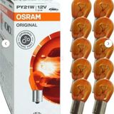Ampul 12V 93 21W Stop Sınyal Capraz Tırnak Py21w Bau15s 10 Adet