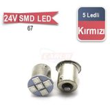 Ampul 24v 5 Led 67 Smd Kırmızı Br0403019 1 Adet