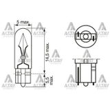 Ampül Eco 12V 1.2W Gösterge Ampülü Dipsiz T5 (Oem No:1987302824)