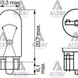 Ampül Eco 12V 5W W5W Büyük Dipsiz Gösterge Ampülü T10 (Oem No:1987302819)