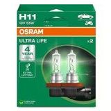 Ampul H11 Ult 55W 12V Pgj19-25X2trqr2b Ultralife - Osr 64211Ult-2Hb