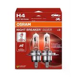 Ampul - Osram Nıght Breaker Sılver H4 - 64193Nbs-Hcb - 12V (Ikılı Kutu)