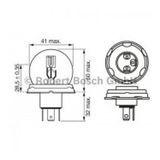 Ampul Pure Light 12v R2 45/40w P45t 10 Adet