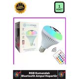 #Ampul Rgb Led Renk Ğiştiren Akıllı Kumandalı Ses Bombası Hoparlör Müzikli Bluetooth Ampul