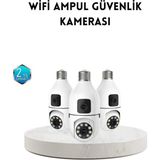 Ampul Tipi Wifi Kamera 2mp Lensli Full Hd Görüntü ve Akıllı Hareket Algılama Midastech - 1