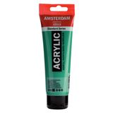 AMSTERDAM 17096152 All Acrylic Standart Serisi 120 Ml Tüp Akrilik Boya, Emerald Green