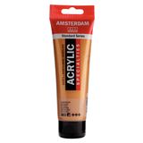 AMSTERDAM 17098032 All Acrylic Standart Serisi 120 Ml Tüp Akrilik Boya, Deep Gold