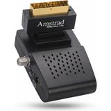 Amstrad 1090 Mini Scart Uydu Alıcısı (Tüplü Tv Uyumlu / Döner Başlıklı) - Siyah