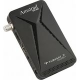 Amstrad 122 Hd - Numara Göstergeli Mini Hd Uydu Alıcısı - Siyah