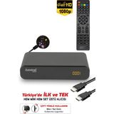 Amstrad 1300 M - Hem Mini Hem Set Üstü Hd Uydu Alıcısı - ( Kanallar Yüklü - Tkgs - USB - HDMI - Scart ) - Siyah