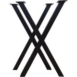 An Dekor x Desenli Metal Masa Ayağı – Modern ve Dayanıklı Tasarım - Siyah