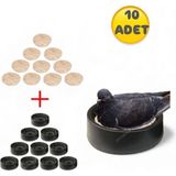 An-ga 10 Adet Oval Güvercin Folluğu ve Keçesi Keçe Malzeme ile Yumurtalık İçin Tasarlandı