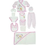 Ana Kuzusu Daisy Mini Kız Bebek 11 Parça Hastane Çıkışı Seti - 0 - 3 Ay - Pembe
