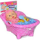 Ana Kuzusu Filede Küvetli Bebek - Pembe