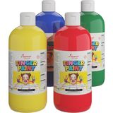 Ana Renkler Parmak Boyası 4'lü Set 4X500GR - 01-Siyah