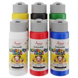 Ana Renkler Parmak Boyası 6'lı Set 6x60ml