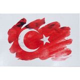 Anadolia Ay Yıldız Ahşap Kartpostal