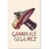 Anadolia Çarpışan Kurşunlar Ahşap Kartpostal
