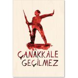 Anadolia Dur Yolcu Ahşap Kartpostal