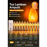 ANADOLU HASAT 10 Adet-Tuz Lambası Ampulü, E14 Gece Lambası Ampulü-şeffaf ampul