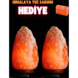 Anadolu Hasat 2 Adet 2-–3Kg Himalaya Kristal Kaya Tuzu Lambası+1.5 M Kablolu Açma-Kapama Düğmeli