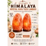 ANADOLU HASAT 2 Adet 4-6KG Doğal Himalaya Kaya Tuzu Lambası 4-6 Kg – Ampul