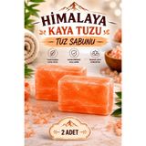 ANADOLU HASAT 2 Adet-Himalaya Kristal Kaya Tuzu Tuz Sabunu, Doğal Kaya Tuzu Sabunu