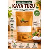 Anadolu Hasat 3kg Çankırı Kristal Sofrada Öğütme(Granül) Kaya Tuzu - 3 kg