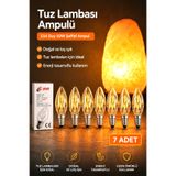 ANADOLU HASAT 7 Adet-Tuz Lambasi Ampulü E14 Gece Lambasi Ampulü şeffaf ampul