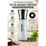 Anadolu Hasat Metal Başlıklı Seramik Çankırı Tuz Değirmen Öğütücü 200 Gr