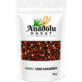 Anadolu Hasat Renkli Tane Karabiber 40 gr – Karışık Tane Biber, Gurme Baharat
