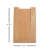 Anadolu Kağıtçılık Pencereli Şamua Kraft Kese Kağıdı 10 Kg 25 Cm X 41 Cm