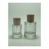 ANADOLU PARFÜM 2'li Cam Parfüm Şişesi Seti - 30 ml & 50 ml Kristal Kesim Dekoratif Boş Şişe - Tekrar Doldurulabilir Parfüm Şişesi