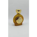 ANADOLU PARFÜM | Altın Işlemli Boş Parfüm Şişesi 50ml Sprey Başlıklı, Amber Rengi