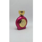 ANADOLU PARFÜM | Altın Işlemli Boş Parfüm Şişesi 50ml Sprey Başlıklı, Koyu Pembe [Fuşya] Rengi