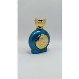 ANADOLU PARFÜM | Altın Işlemli Boş Parfüm Şişesi 50ml Sprey Başlıklı, Mavi Rengi