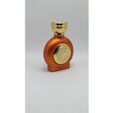 ANADOLU PARFÜM | Altın Işlemli Boş Parfüm Şişesi 50ml Sprey Başlıklı, Turuncu Rengi