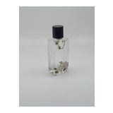 ANADOLU PARFÜM Boş CAM Parfüm Şişesi Tekrar Dolum 50 ml Çiçek Desenli
