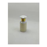 ANADOLU PARFÜM, Boş Cam Parfüm/Kolonya Sprey Şişesi, Gri Renkli, Altın Detaylı, Altın Gri Kapaklı, Uygun Fiyatlı, Şıklık Sunuyor, Kolay Doldurulabilir, 50ml