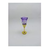 ANADOLU PARFÜM, Boş Cam Parfüm/Kolonya Sprey Şişesi, Kolay Doldurulabilir, Lüks Altın Tabanlı Mor Gül, 30ml