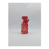 ANADOLU PARFÜM, Boş Cam Parfüm/Kolonya Sprey Şişesi, Kolay Doldurulabilir, Üç Kalpli, Kalp Kapaklı, Kırmızı Renkli, 30ml
