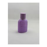 ANADOLU PARFÜM, Boş Doldurulabilir, Mor Renkli, Dekoratif Tasarımlı Cam Parfüm Şişesi, 50ml