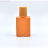 ANADOLU PARFÜM | Boş Parfüm Şişesi, Koyu Turuncu Zarafet Kare Tasarımı, Kolay Doldurulabilir, 30ml